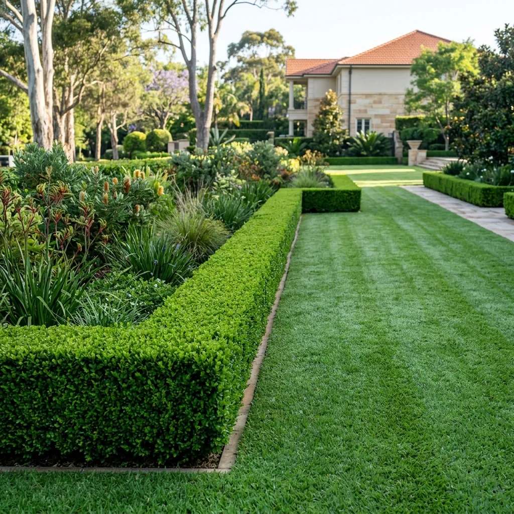 Formal hedge installation in Toorak